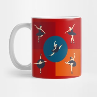 5 classic dancers in tutu Mug